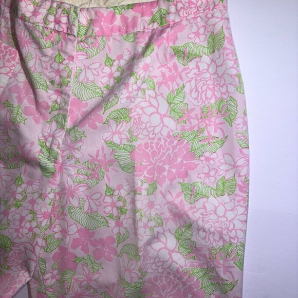 VINTAGE The Lilly Sportswear Division Lilly Pulitzer Trouser Pants Pink Green S - Picture 6 of 16